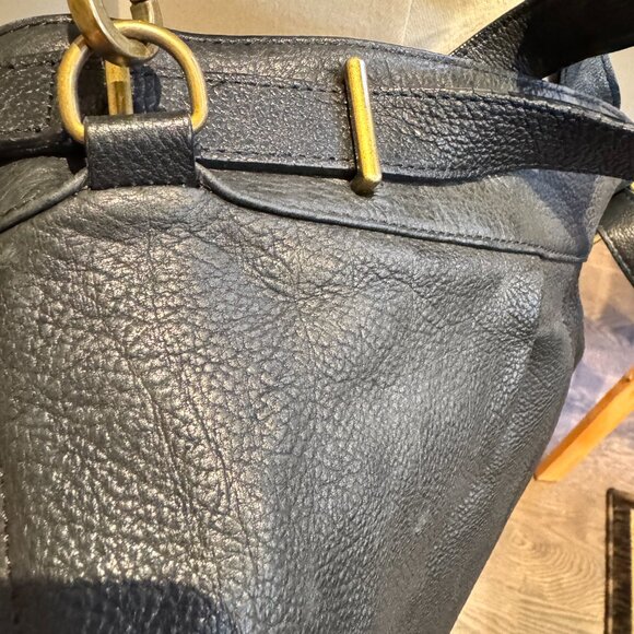 Comptoir Des Cotonniers Large Black Leather Two Way Bag - Picture 7 of 14